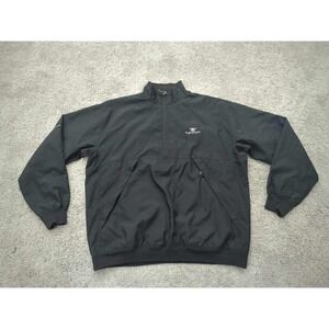 Sun Mountain Crosswind Windbreaker Jacket Mens Large Black Cimarron Hills Golf